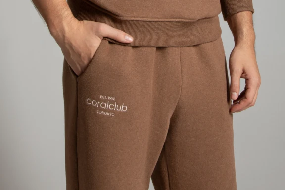 Брюки прямые унисекс, коричневые